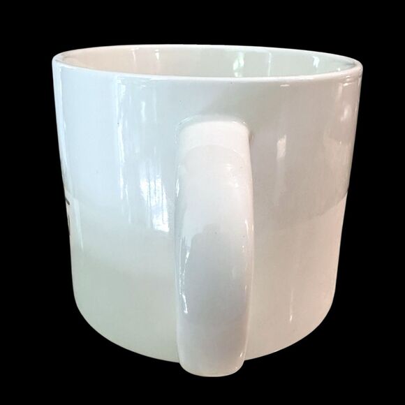 THRESHOLD "MR. RIGHT" White & Black Coffee/Tea Mug, Microwave & Diswasher Safe - Picture 6 of 8
